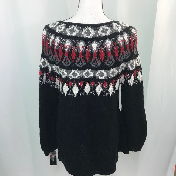 Style & Co Multicolored Fair Isle Sweater NWT - Picture 4 of 5